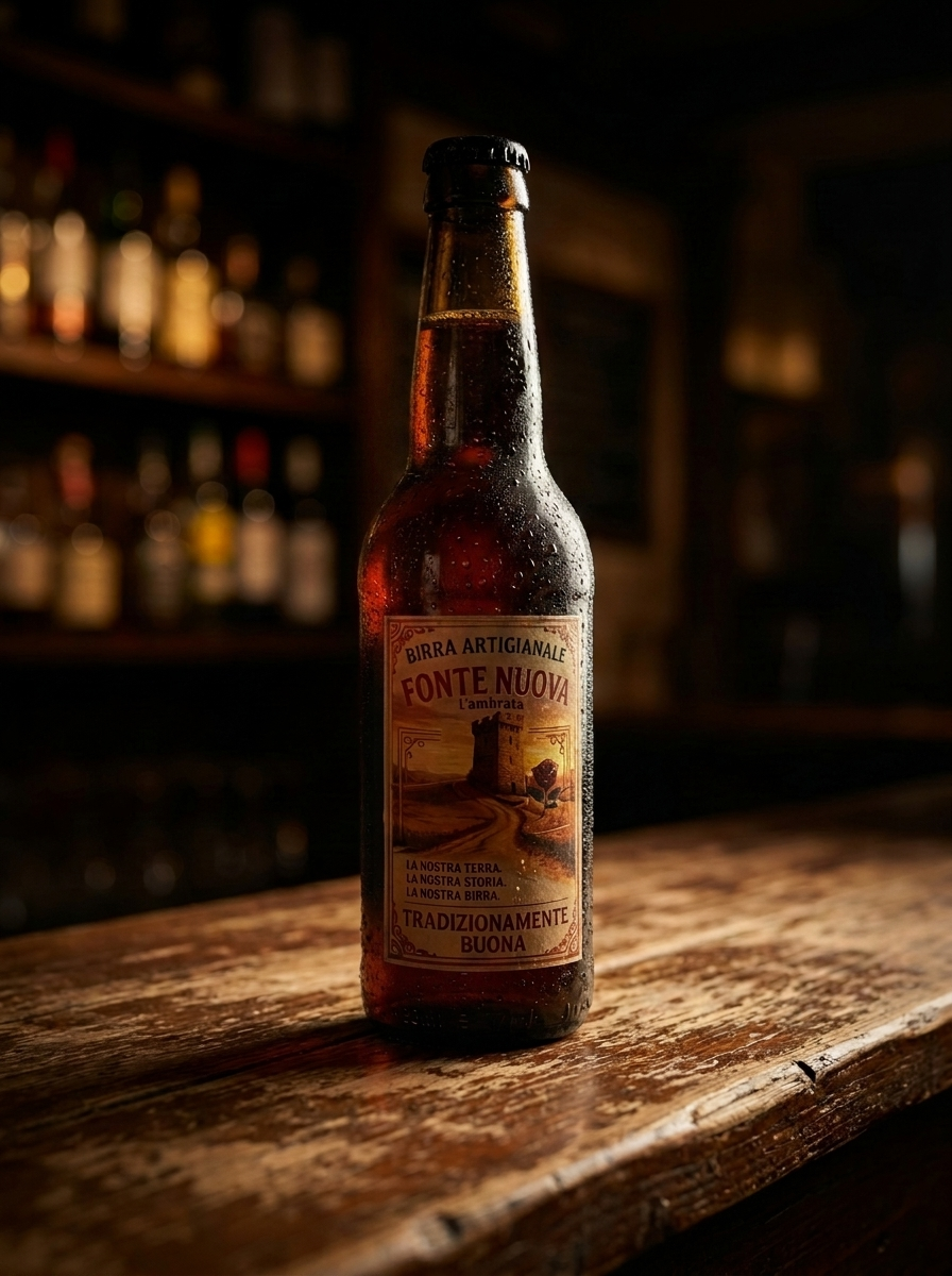 Birra Fonte Nuova - Etichetta Disegno